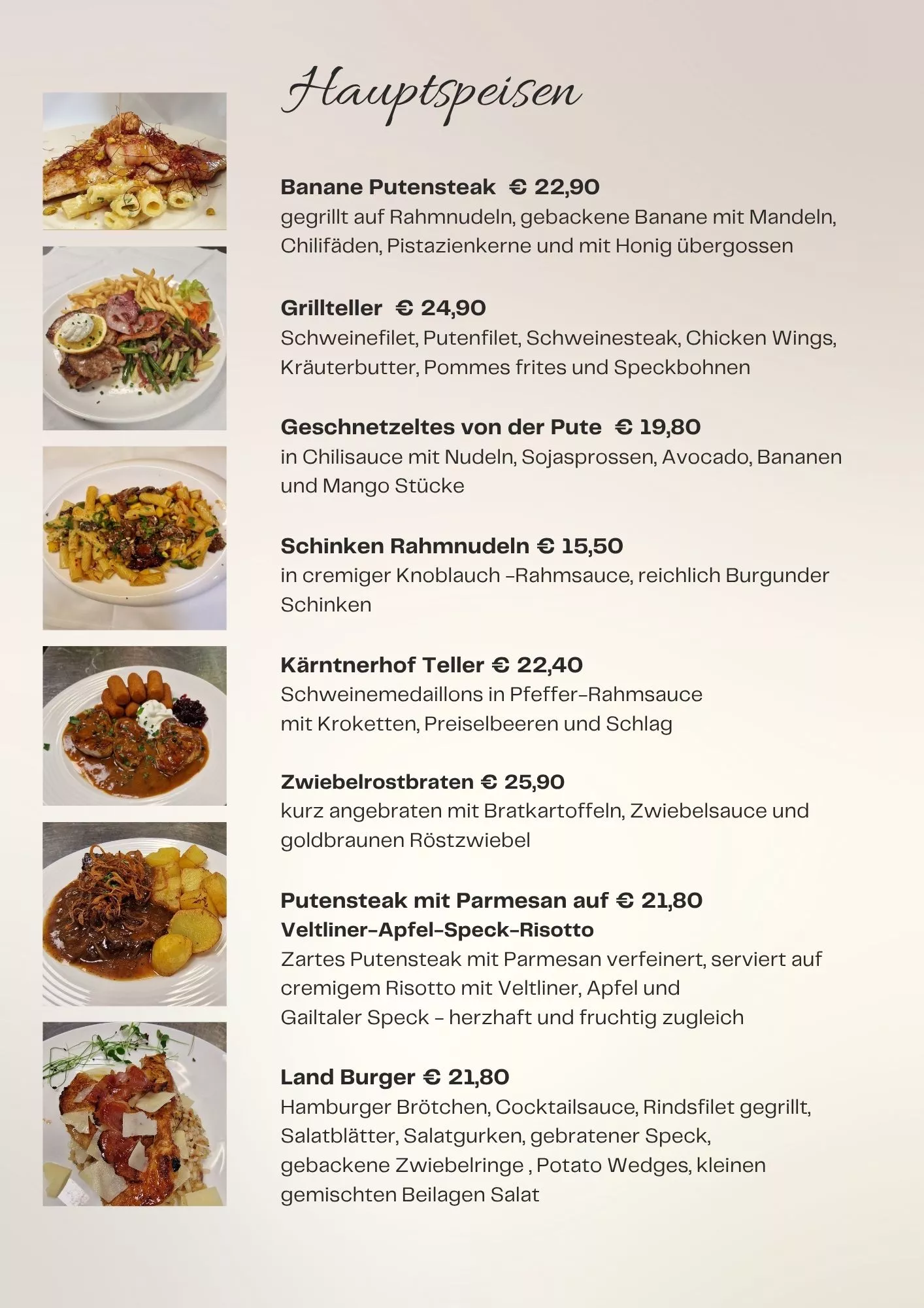 Hauptspeisen